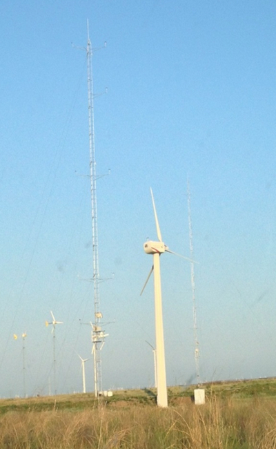 Wind turbine and anemometer tower.jpg